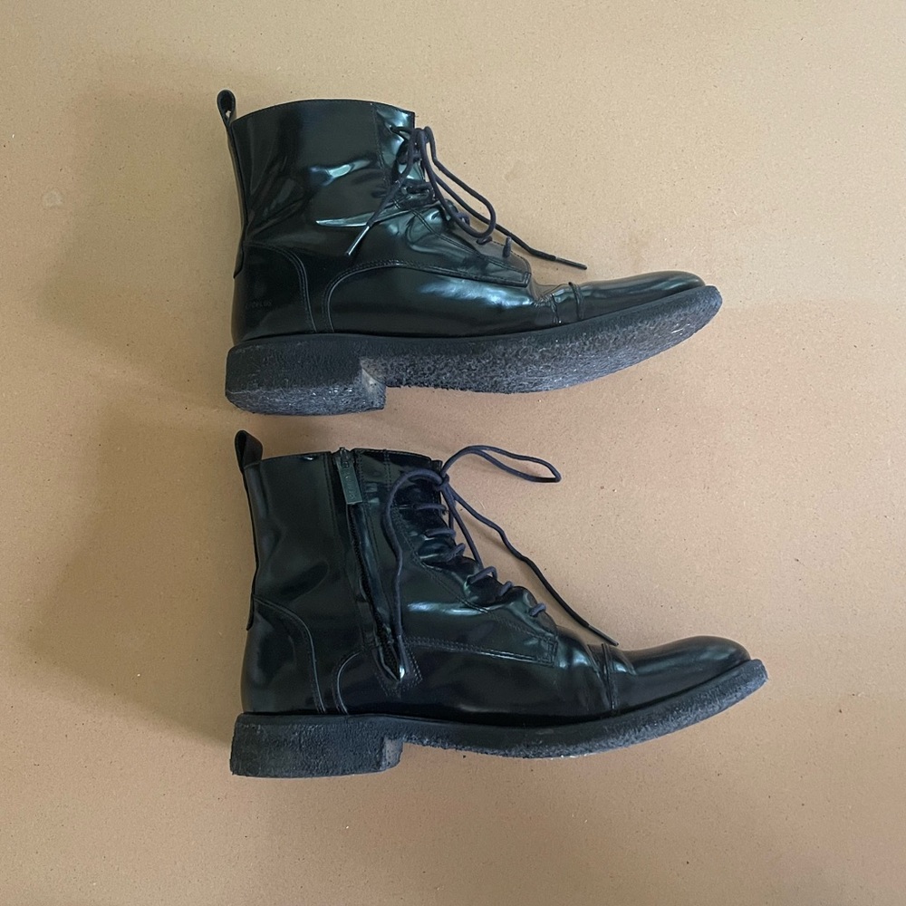 Mirror shine combat boots - Picture 5 of 13